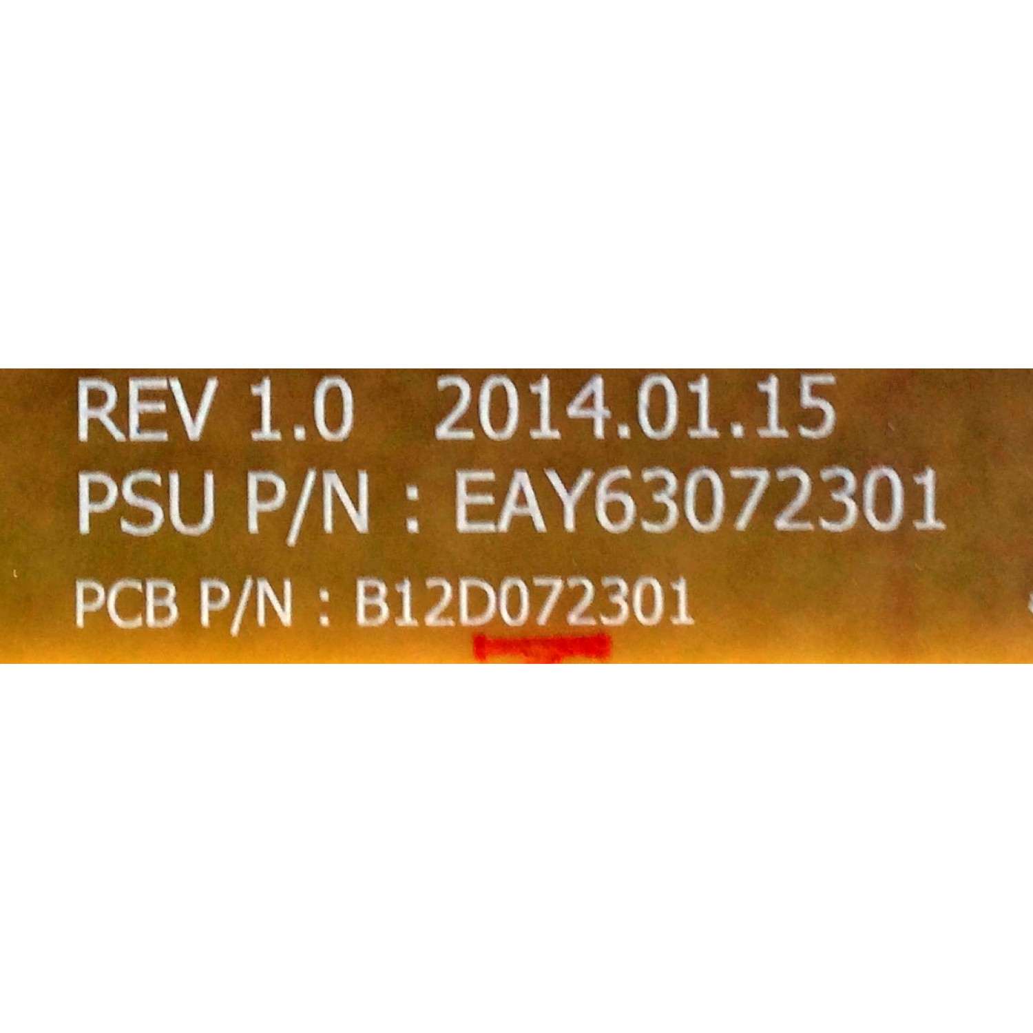 FUENTE DE PODER / LG EAY63072301 / B12D072301 / 63072301 / LGP70-14LPB / PANEL HC700CUF-VHHD1-11XX / MODELOS 70LB7100-UC / 70LB7100-UC AUSMLJR - Imagen 3